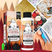 Bearly Art Precision Glue - The Original (inkl. Tip Kit) / Brun